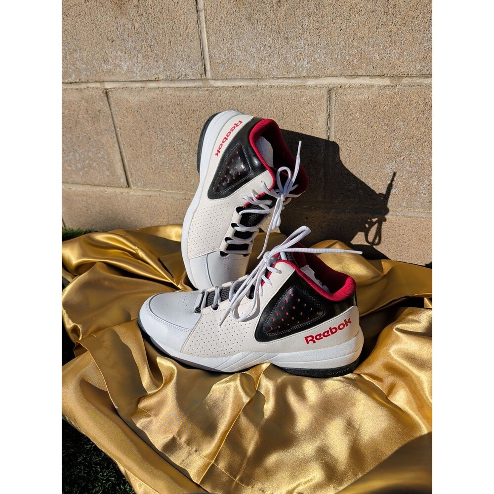 Reebok Red Black White Basketball Shoes Men's US 11